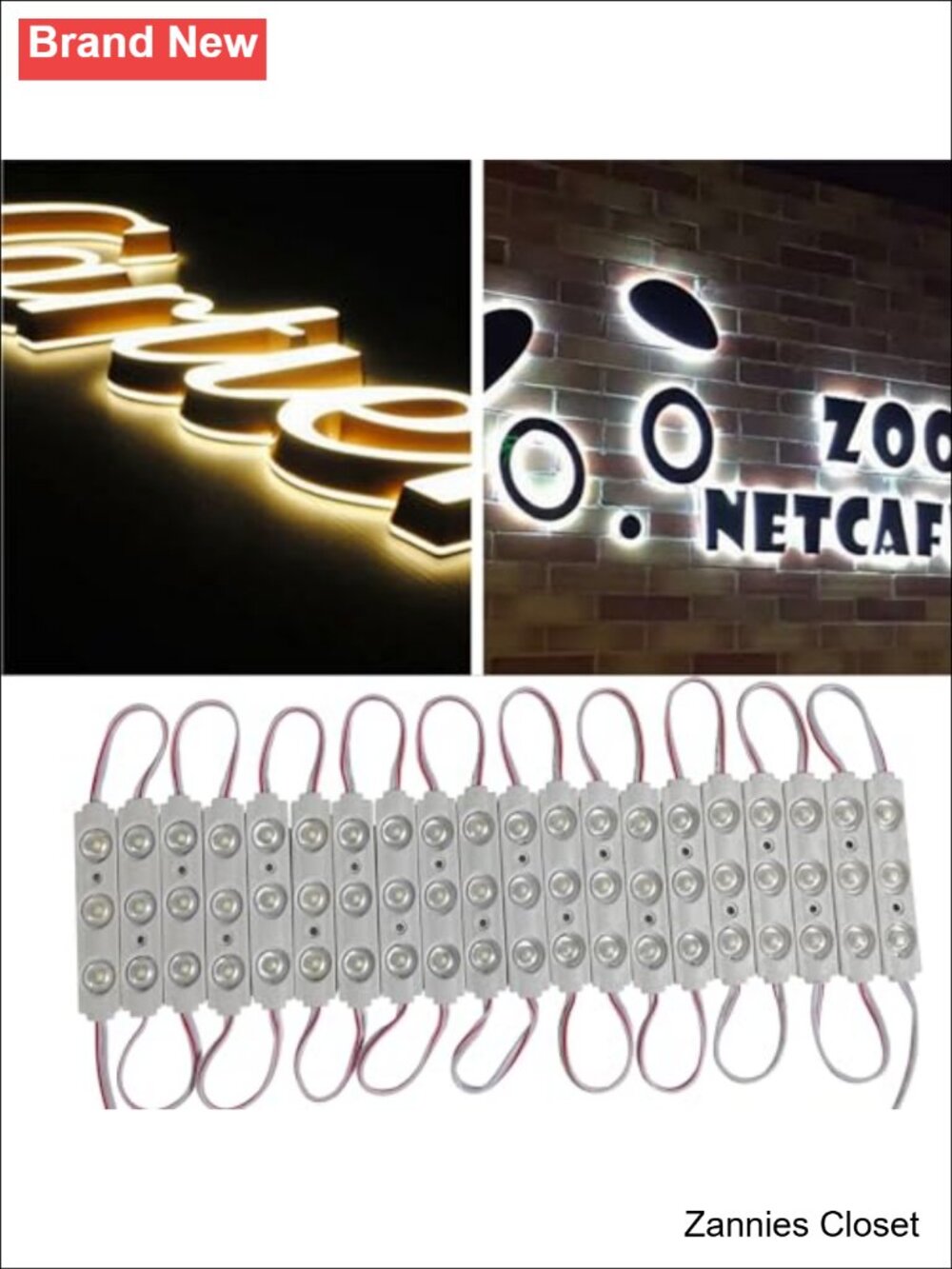 🎄 100pcs LED Module Lights Waterproof Cuttable Self-Adhesive for Inflatable - Picture 5 of 6